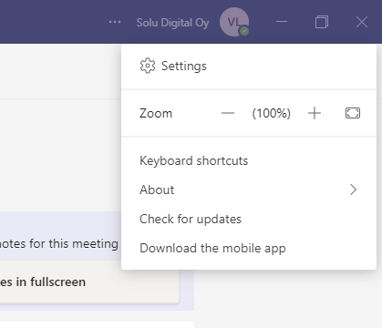 Edit Teams notification settings