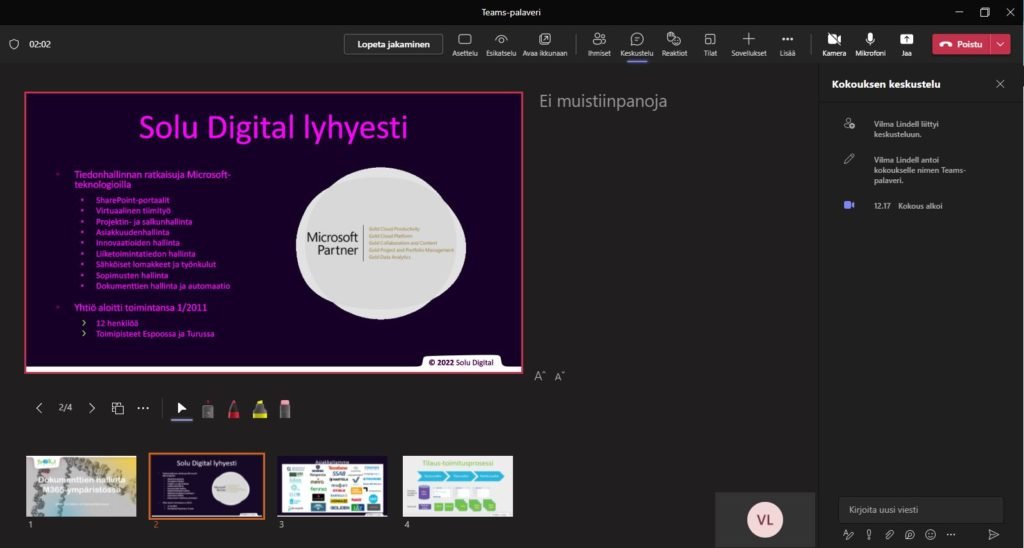 Tehosta esitystäsi Teamsissä käyttämällä esittäjänäkymää