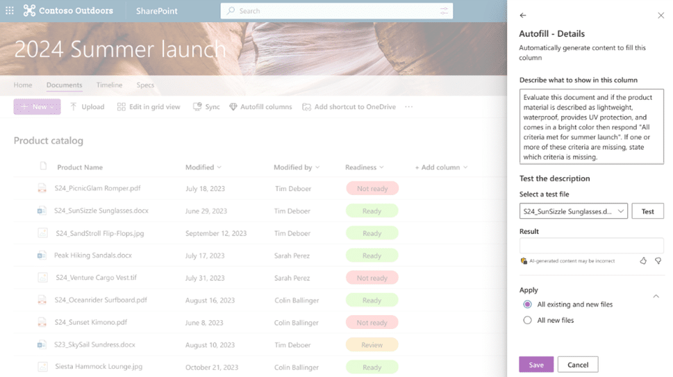 The autofill column feature in SharePoint