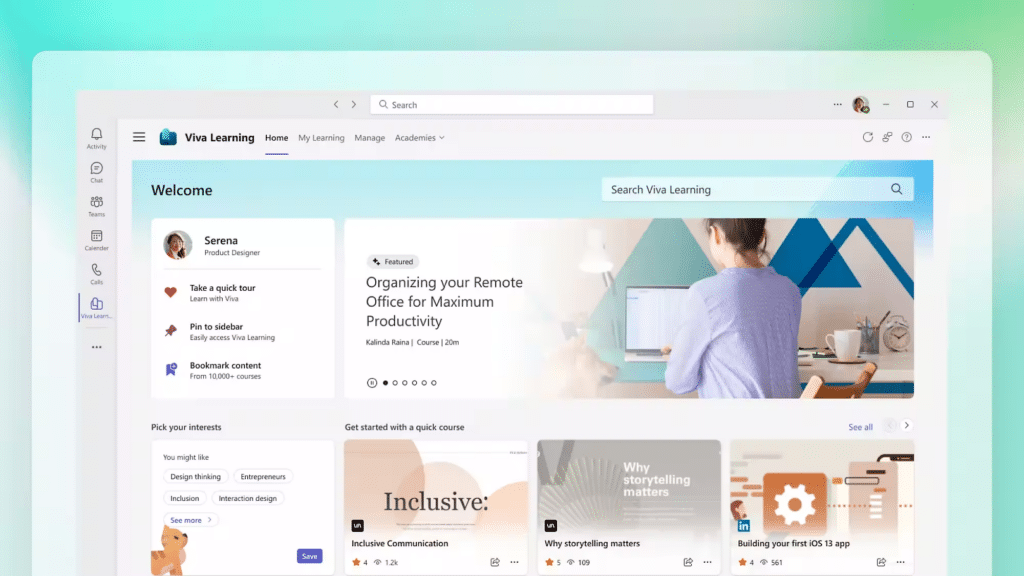 Microsoft Viva Learning nopeuttaa koulutusta ja kasvua
