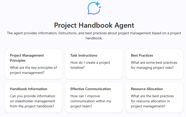 Introductory messages for the agent help the user start the conversation faster.