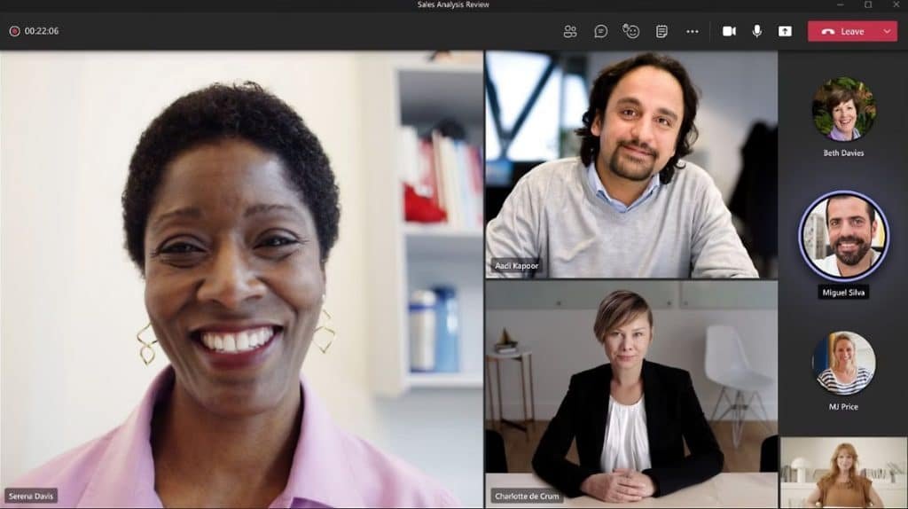 The sense of community in a distributed team can be maintained through regular video calls, for example using Microsoft Teams.